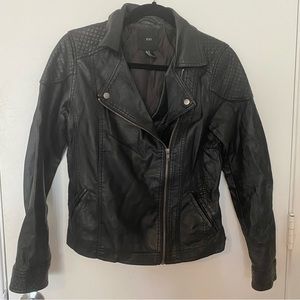 Forever 21 Black Faux Leather Jacket - M